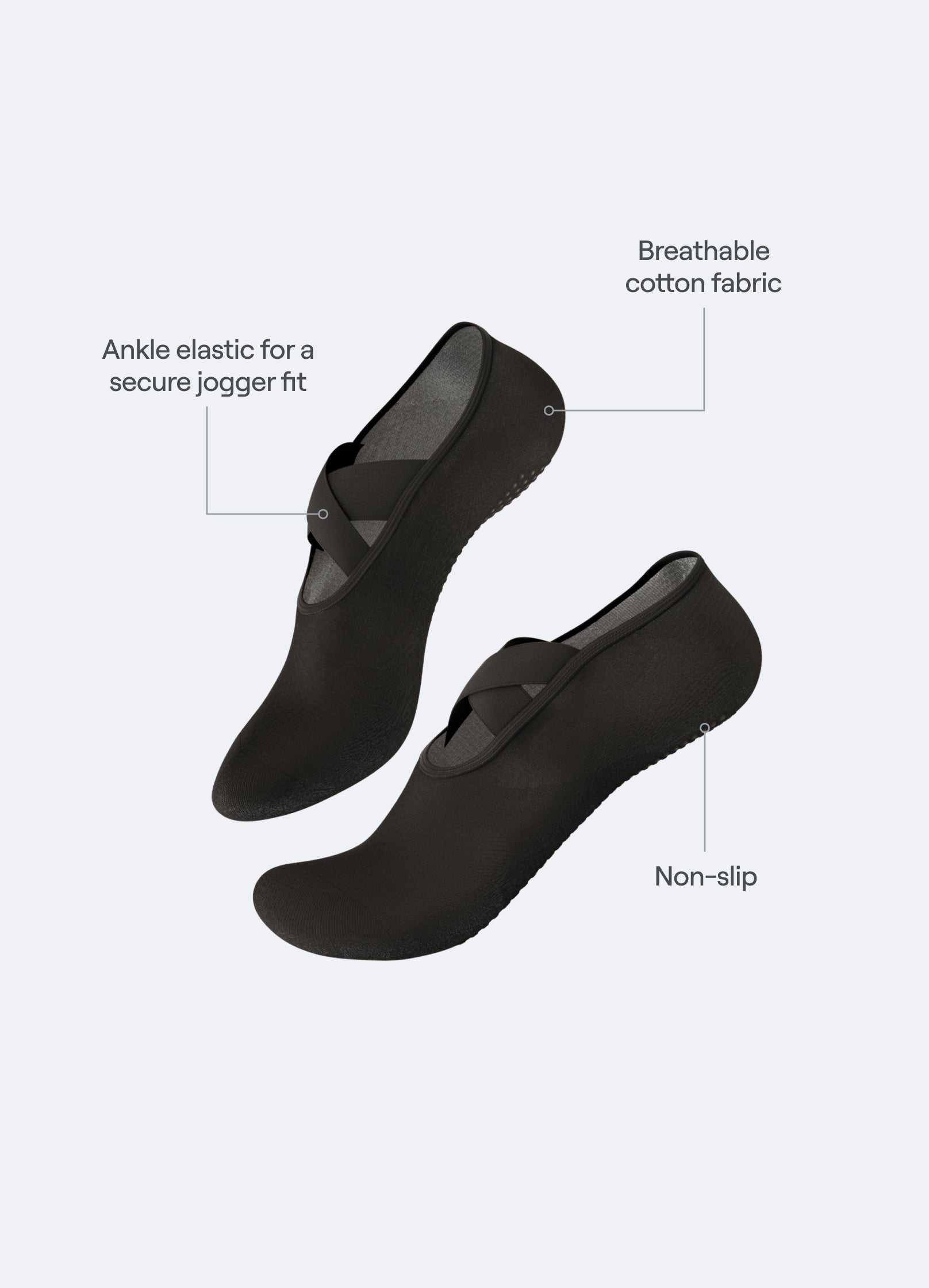 Chaussettes de Pilates antidérapantes