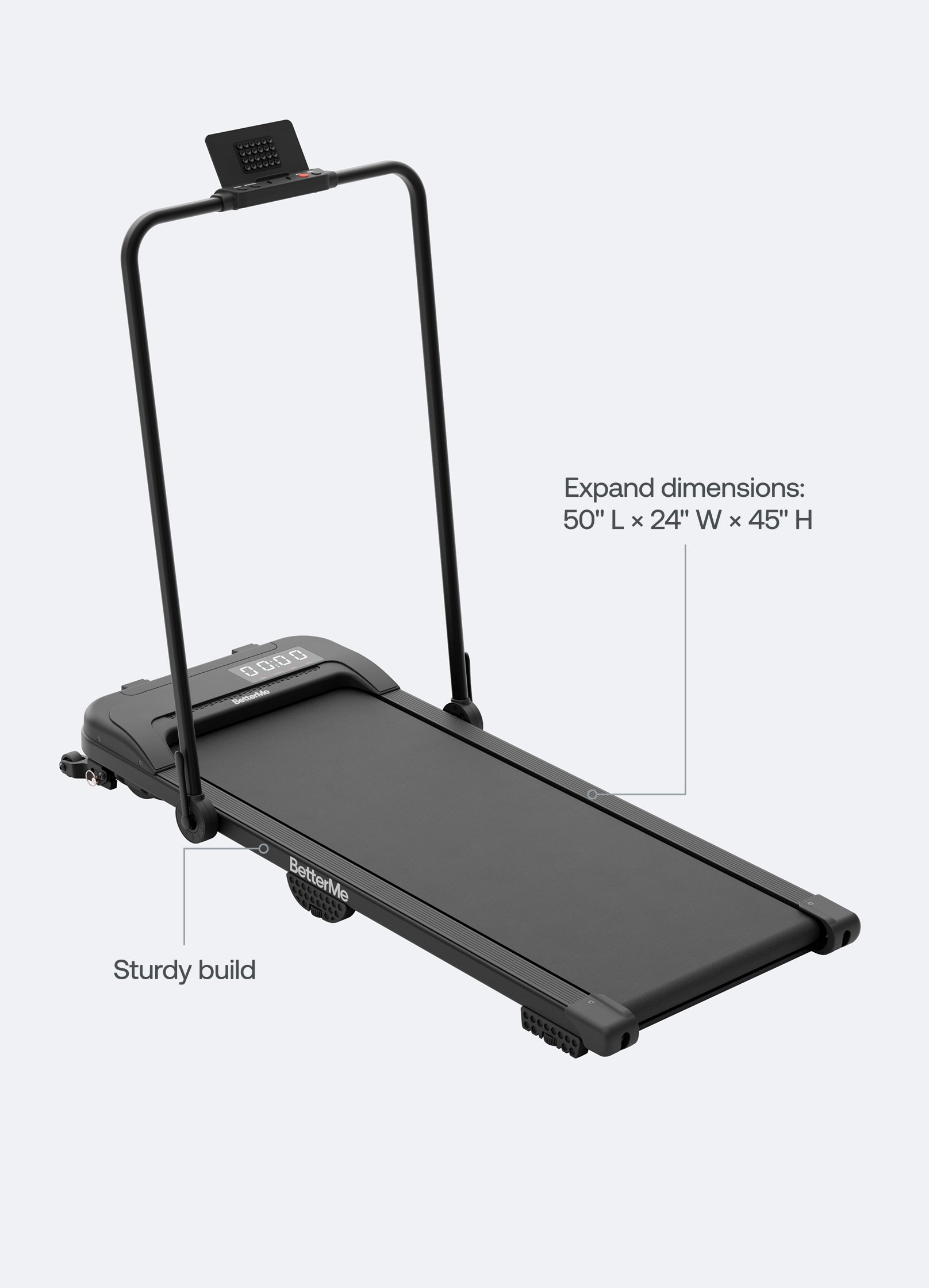 Tapis de marche avec inclinaison