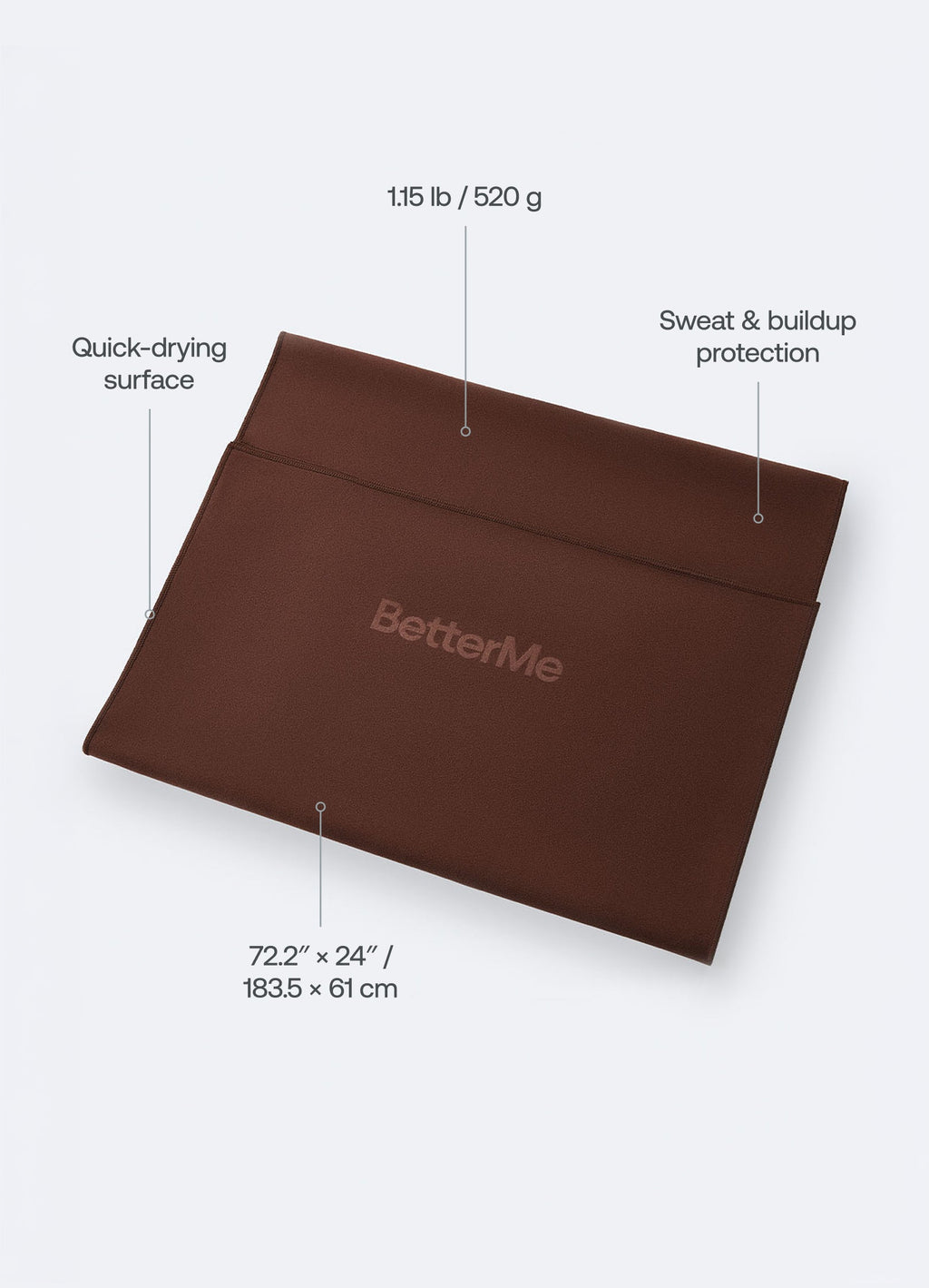 Serviette de yoga antidérapante