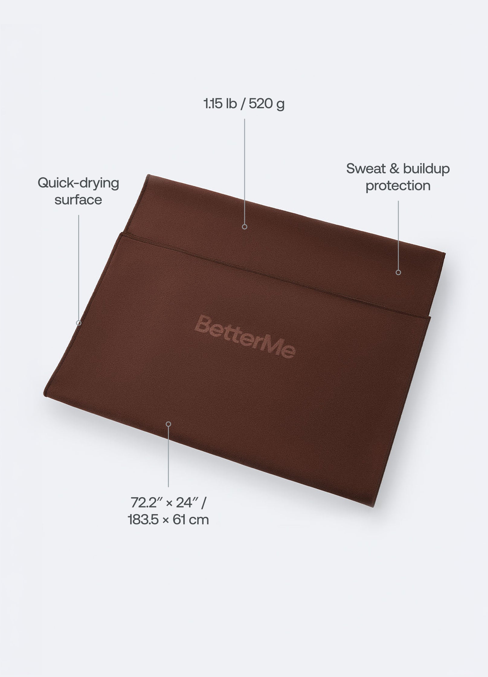 Serviette de yoga antidérapante